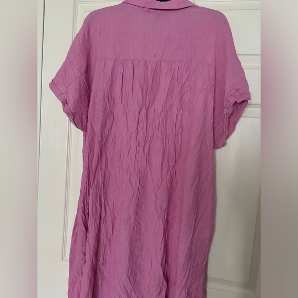 Beautiful Crinkle Tie Waist Button up Dress 👗 - Picture 5 of 5